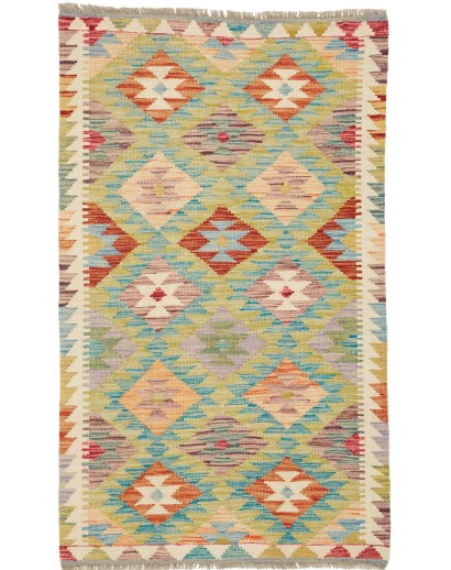 Tappeto Kilim Afghanistan marrone 77x128