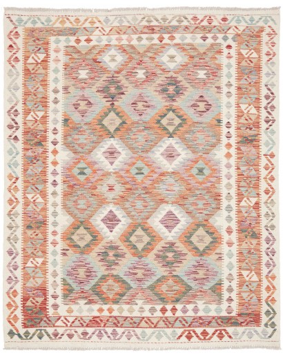Tappeto Kilim Afghanistan bianco 154x188