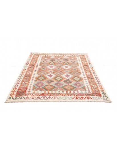 Tappeto Kilim Afghanistan bianco 154x188