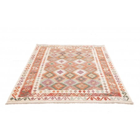 Tappeto Kilim Afghanistan bianco 154x188