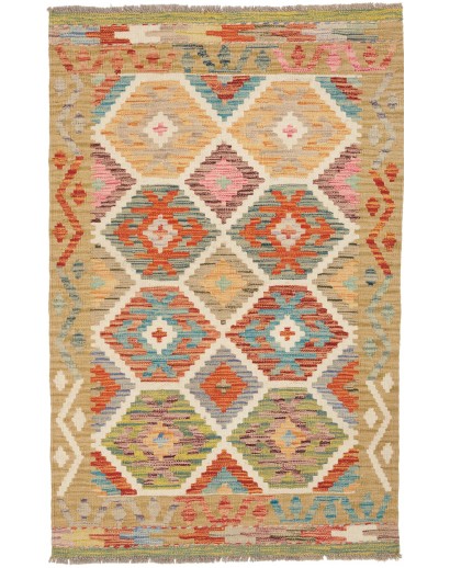 Tappeto Kilim Afghanistan marrone 80x124