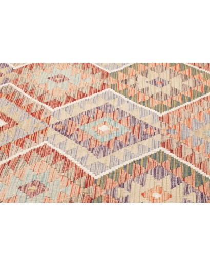 Tappeto Kilim Afghanistan beige bianco 161x188