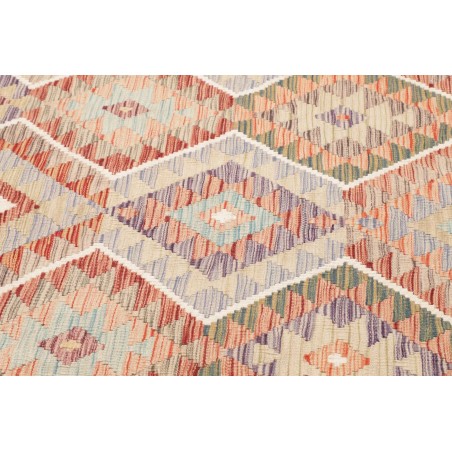 Tappeto Kilim Afghanistan beige bianco 161x188