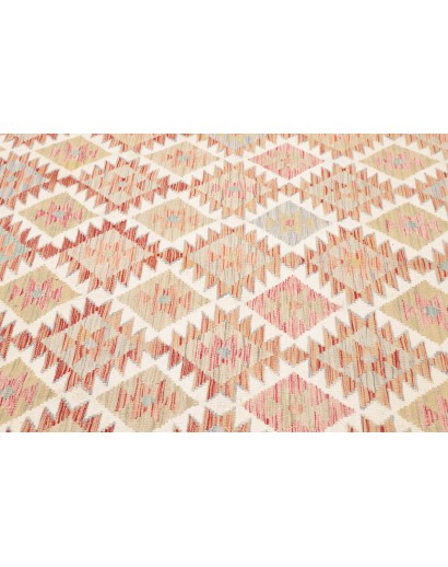 Tappeto Kilim Afghanistan bianco marrone 153x196