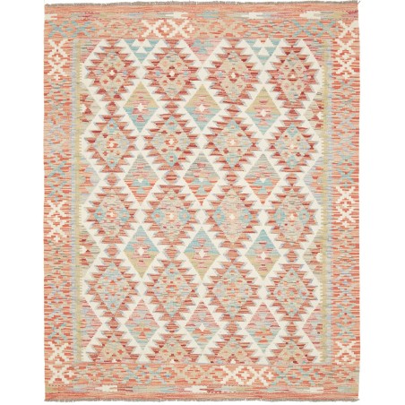 Tappeto Kilim Afghanistan bianco marrone 155x195