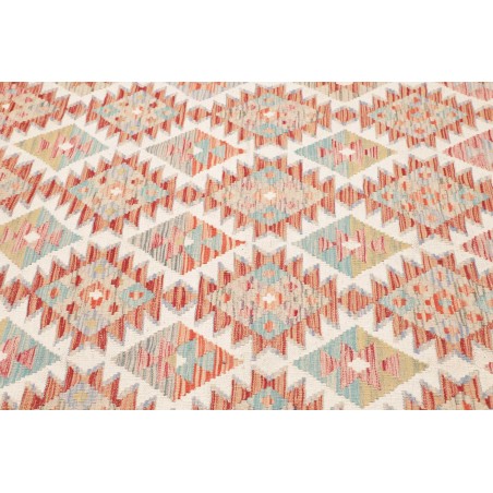 Tappeto Kilim Afghanistan bianco marrone 155x195