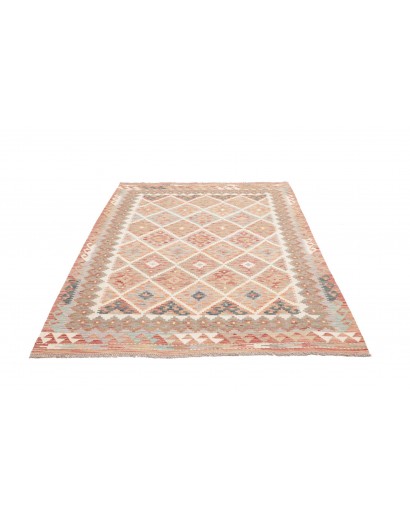 Tappeto Kilim Afghanistan marrone beige 153x198