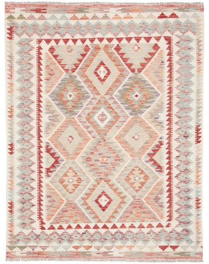 Tappeto Kilim Afghanistan bianco 154x196