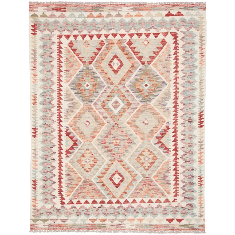 Tappeto Kilim Afghanistan bianco 154x196
