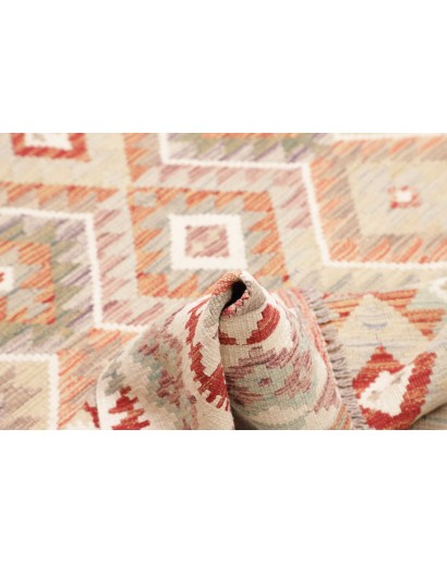 Tappeto Kilim Afghanistan bianco 154x196