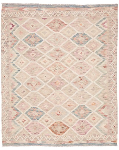 Tappeto Kilim Afghanistan bianco 153x188