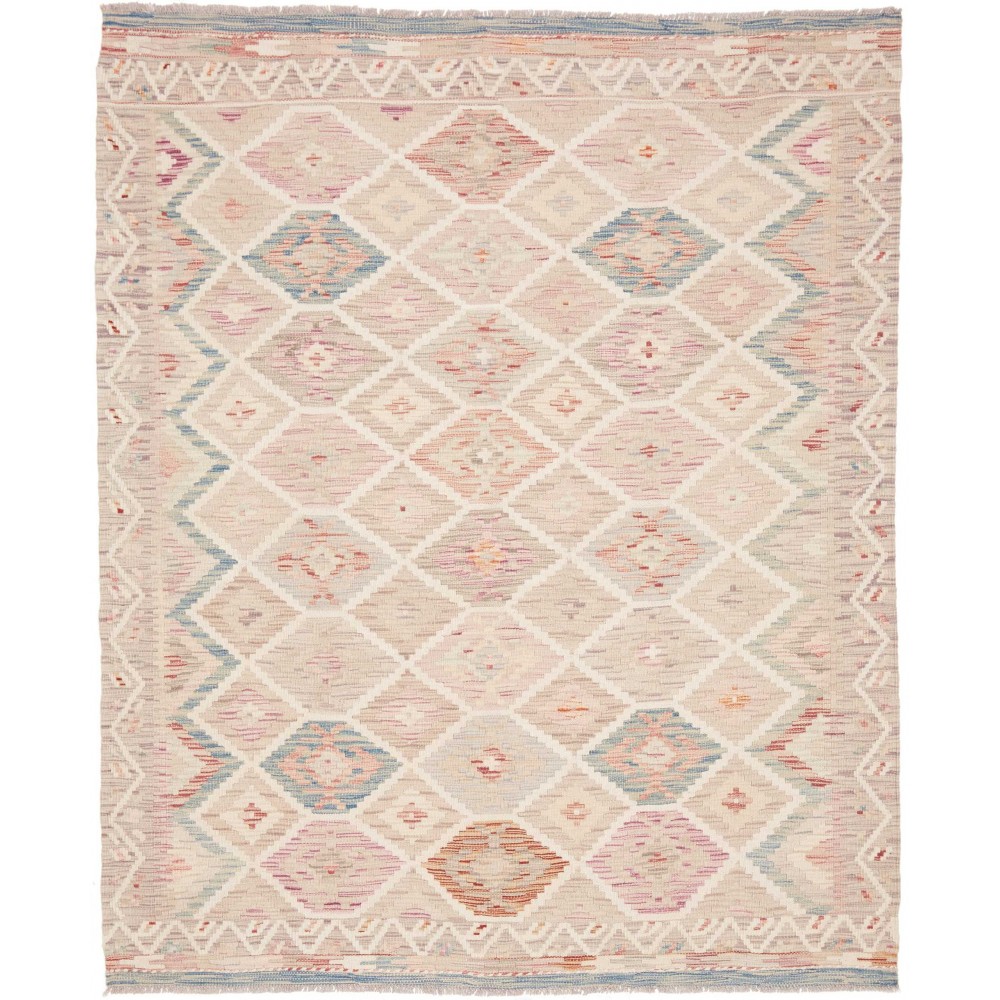 Tappeto Kilim Afghanistan bianco 153x188
