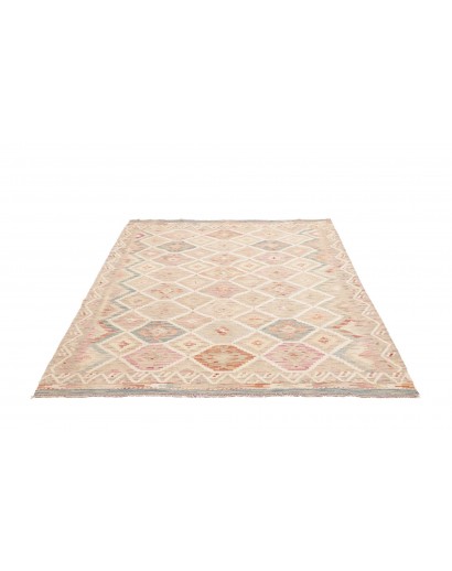 Tappeto Kilim Afghanistan bianco 153x188