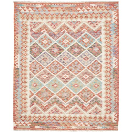 Tappeto Kilim Afghanistan beige marrone 159x194