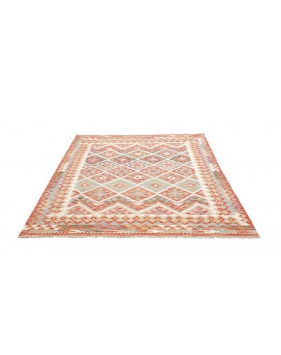 Tappeto Kilim Afghanistan beige marrone 159x194
