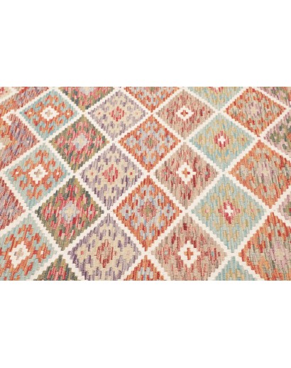 Tappeto Kilim Afghanistan beige marrone 159x194