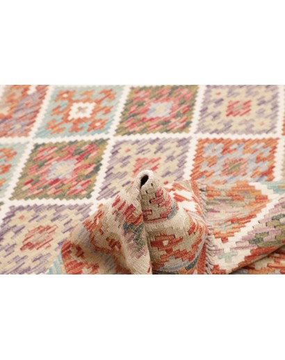 Tappeto Kilim Afghanistan beige marrone 159x194