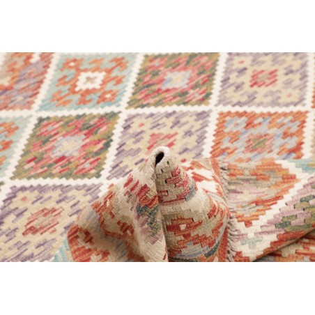 Tappeto Kilim Afghanistan beige marrone 159x194