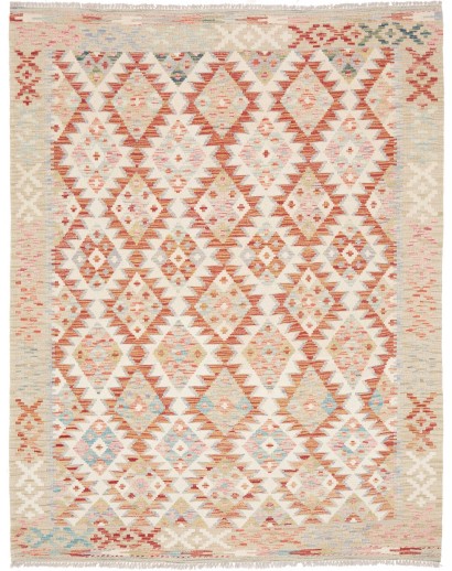 Tappeto Kilim Afghanistan bianco 155x200