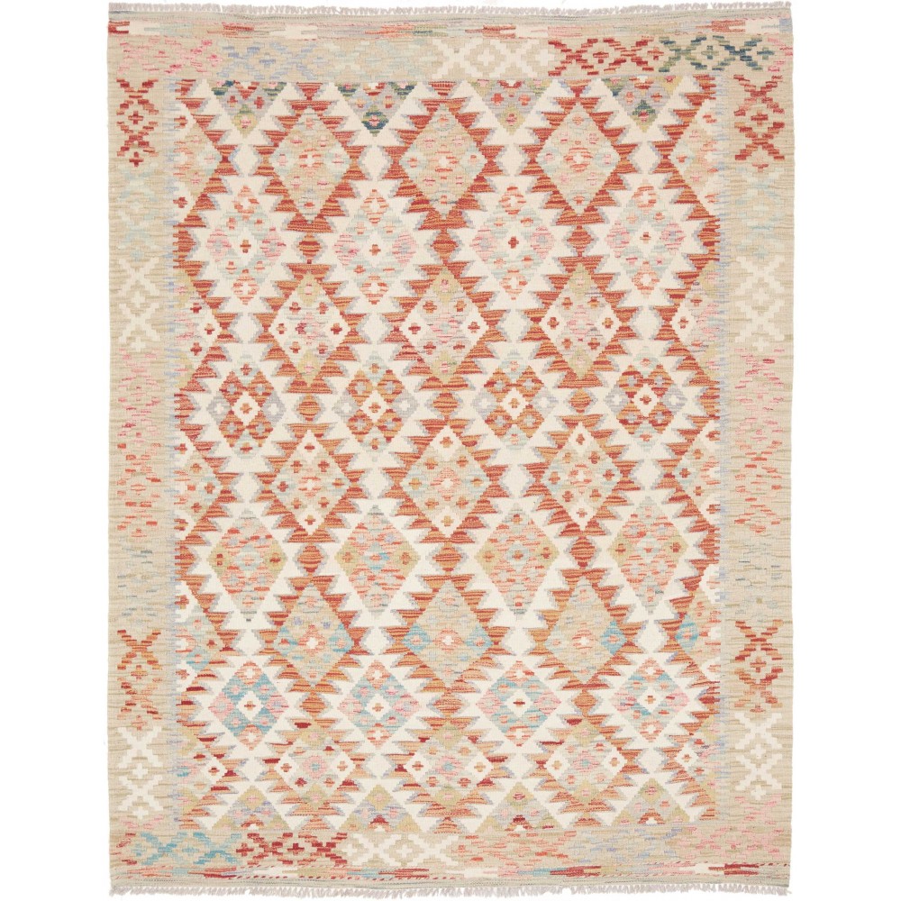 Tappeto Kilim Afghanistan bianco 155x200