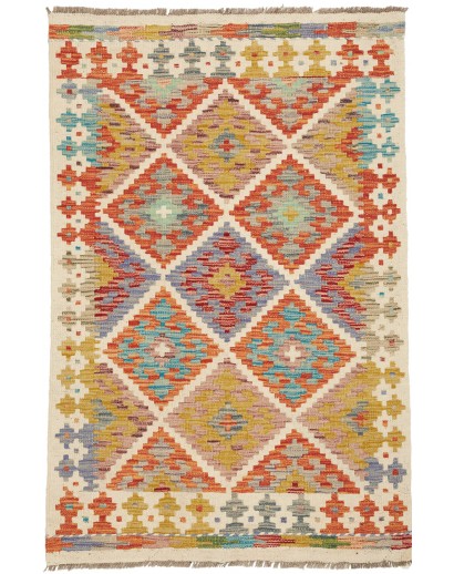 Tappeto Kilim Afghanistan marrone 83x126