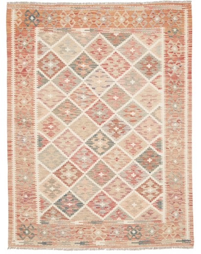 Tappeto Kilim Afghanistan marrone 154x202