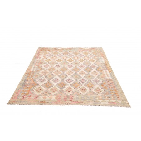 Tappeto Kilim Afghanistan giallo beige 153x196