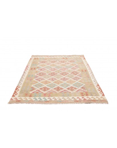 Tappeto Kilim Afghanistan beige marrone 150x192