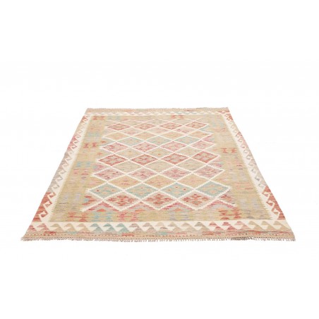 Tappeto Kilim Afghanistan beige marrone 150x192