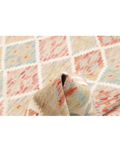 Tappeto Kilim Afghanistan beige marrone 150x192