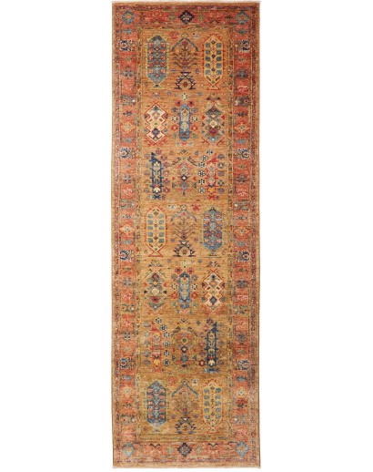 Tappeto Tribal Pakistan arancione 80x260