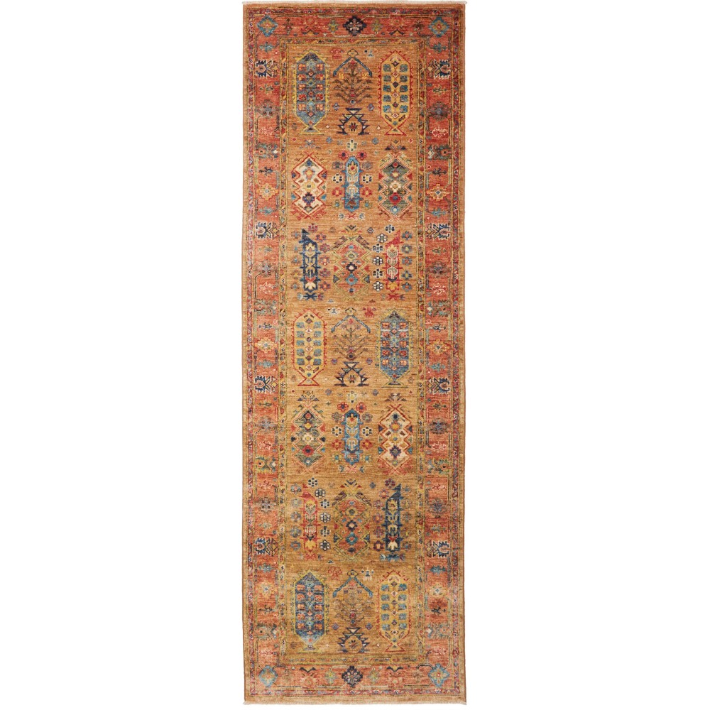 Tappeto Tribal Pakistan arancione 80x260 Tappeto Tribal Pakistan arancione 80x260
