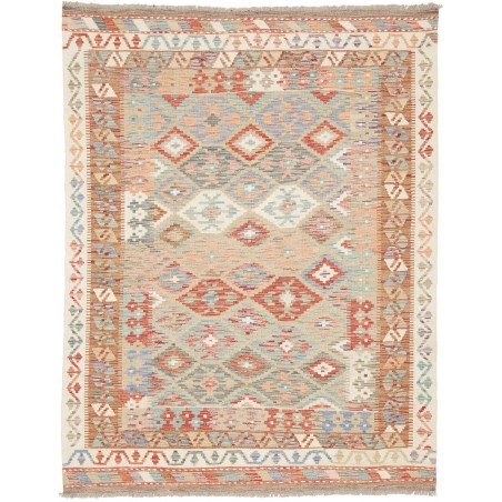 Tappeto Kilim Afghanistan beige marrone 145x193