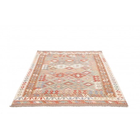 Tappeto Kilim Afghanistan beige marrone 145x193