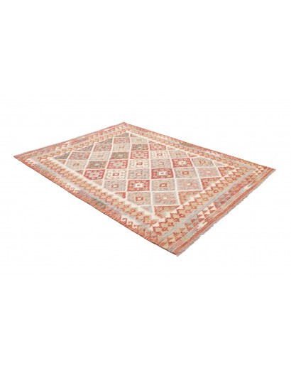 Tappeto Kilim Afghanistan marrone bianco 152x198