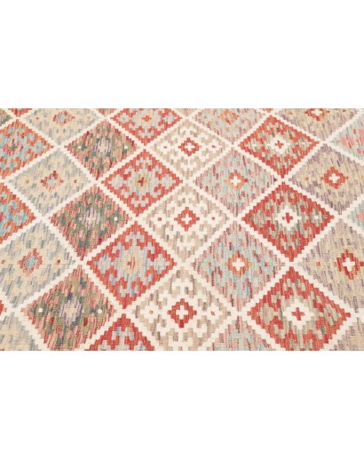 Tappeto Kilim Afghanistan marrone bianco 152x198