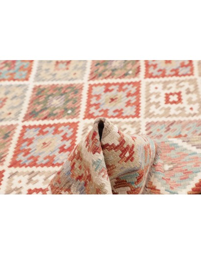 Tappeto Kilim Afghanistan marrone bianco 152x198