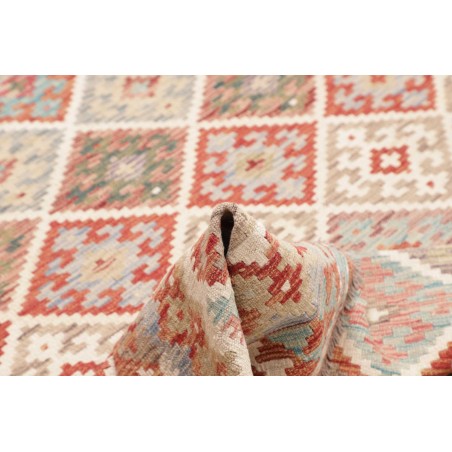Tappeto Kilim Afghanistan marrone bianco 152x198