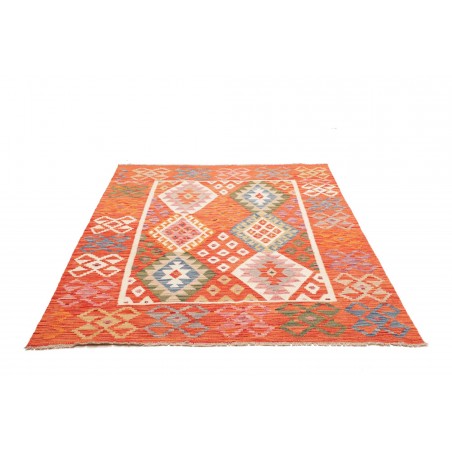Tappeto Kilim Afghanistan arancione 156x197