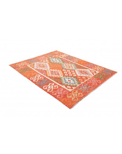 Tappeto Kilim Afghanistan arancione 156x197