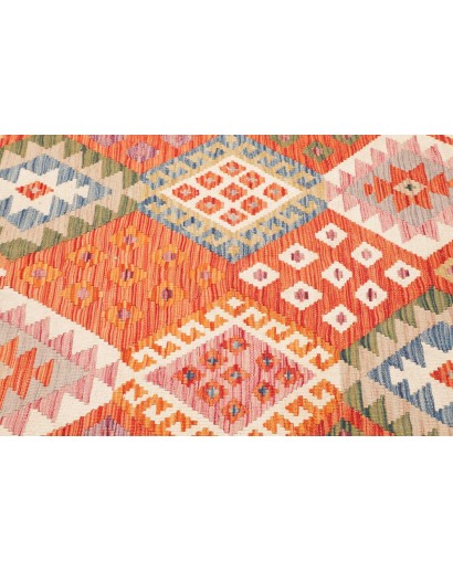 Tappeto Kilim Afghanistan arancione 156x197