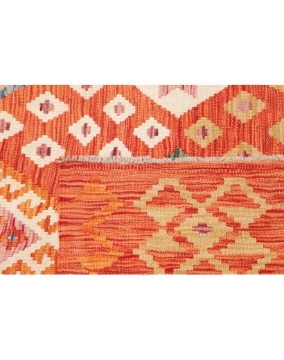 Tappeto Kilim Afghanistan arancione 156x197