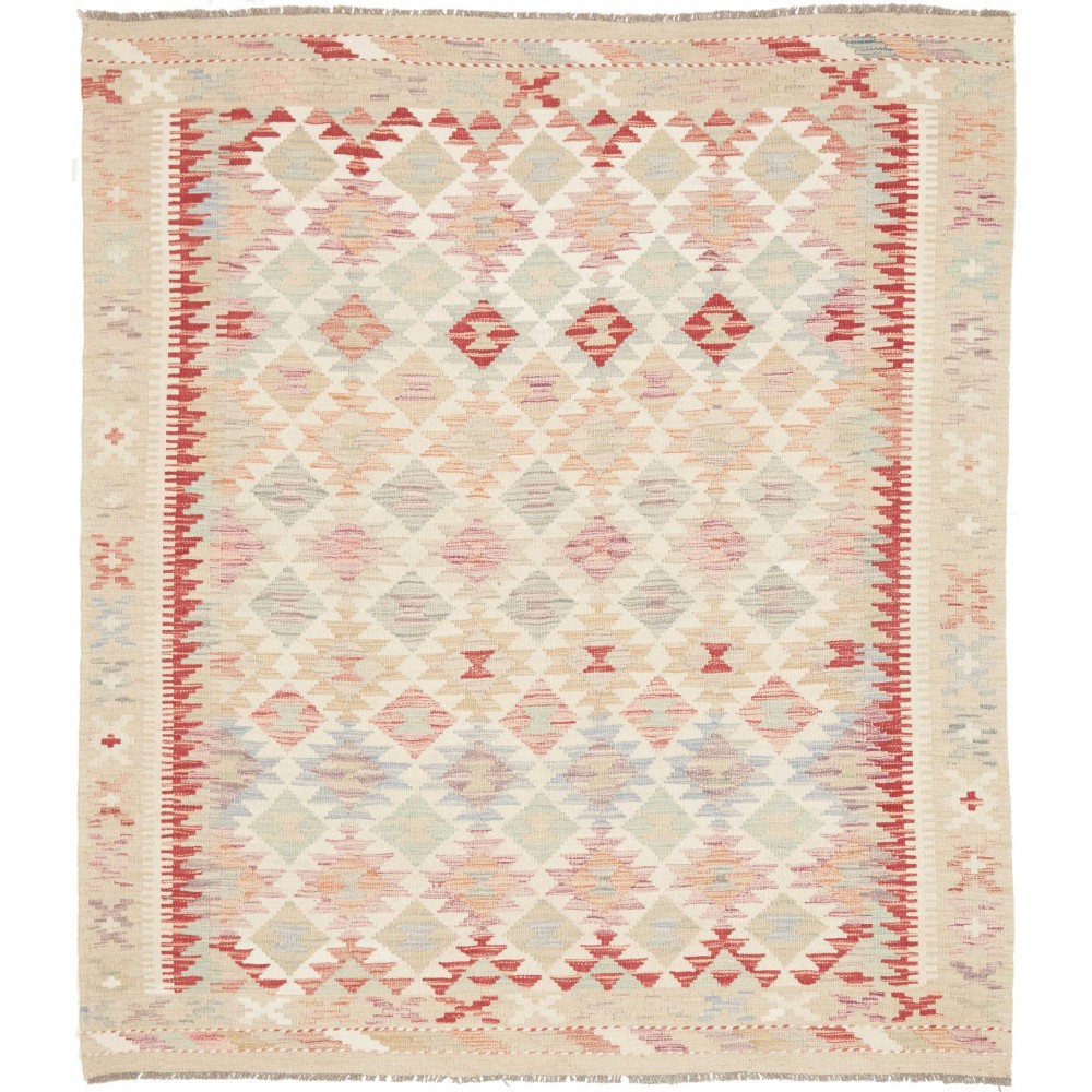 Tappeto Kilim Afghanistan giallo 154x195