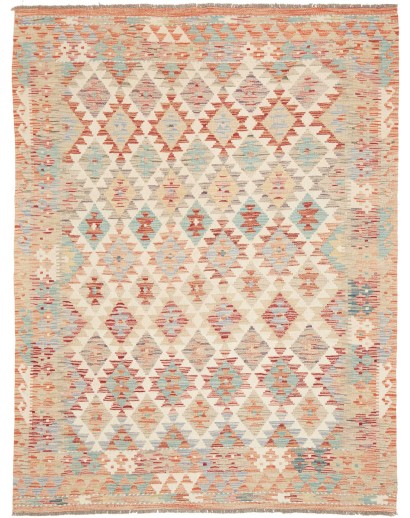 Tappeto Kilim Afghanistan beige marrone 154x205