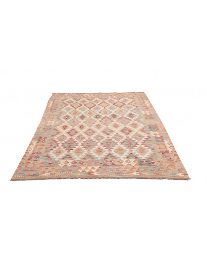 Tappeto Kilim Afghanistan beige marrone 154x205