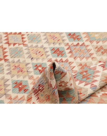 Tappeto Kilim Afghanistan beige marrone 154x205