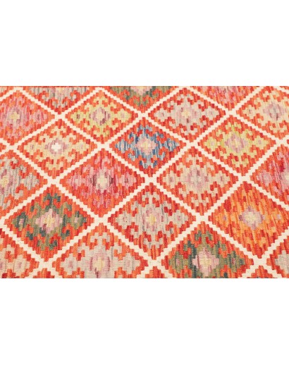 Tappeto Kilim Afghanistan rosso marrone 161x191