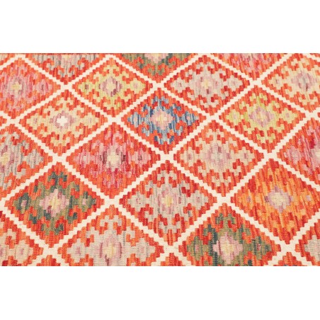 Tappeto Kilim Afghanistan rosso marrone 161x191