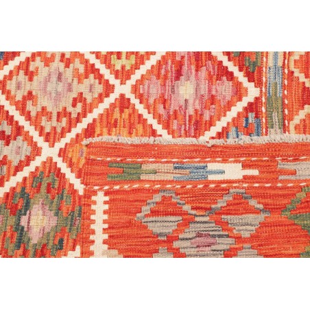 Tappeto Kilim Afghanistan rosso marrone 161x191