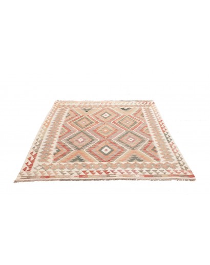 Tappeto Kilim Afghanistan marrone azzurro 159x188